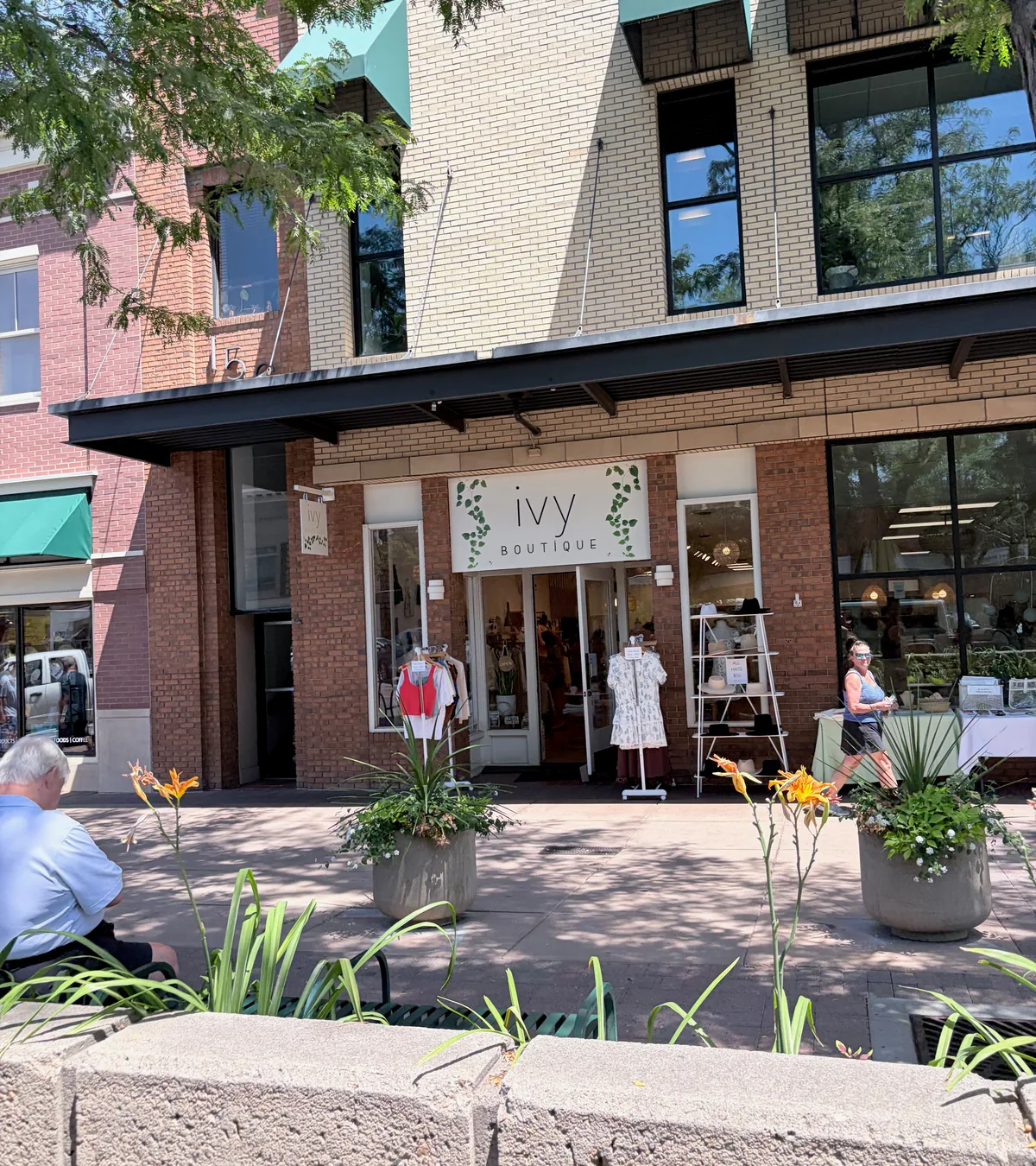 Ivy Boutique storefront on South College Avenue in Old Town Fort Collins